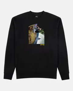 Thrasher Magazine Mic-E Wallride Crewneck (Black)