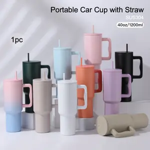 Portable Stainless Steel Insulated Cup 40oz, Reusable Water Bottle, Durable Leak-Proof Design, Ideal for Outdoor Activities