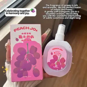 PEACH JO+ Tao Zuo Fragrance Spray for Clothes, Pear Peach Grape Fruit Scents, Unisex Long-Lasting Light Fragrance, 2-in-1 Odor Eliminator & Freshener
