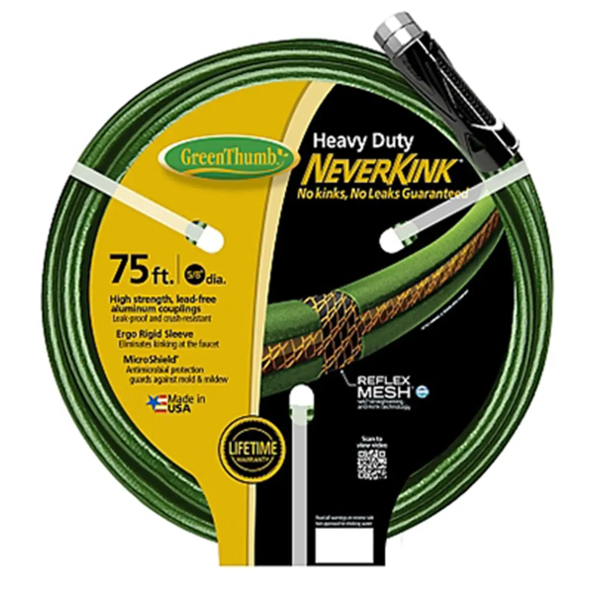 Teknor-Apex Green Thumb, 0.625 in. x 75 ft. - Neverkink Hose