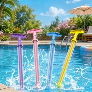 Pink Extendable Water Gun — Summer Outdoor Pool & Beach Water Play Party Toy — Drainage Pipe / Drainage System