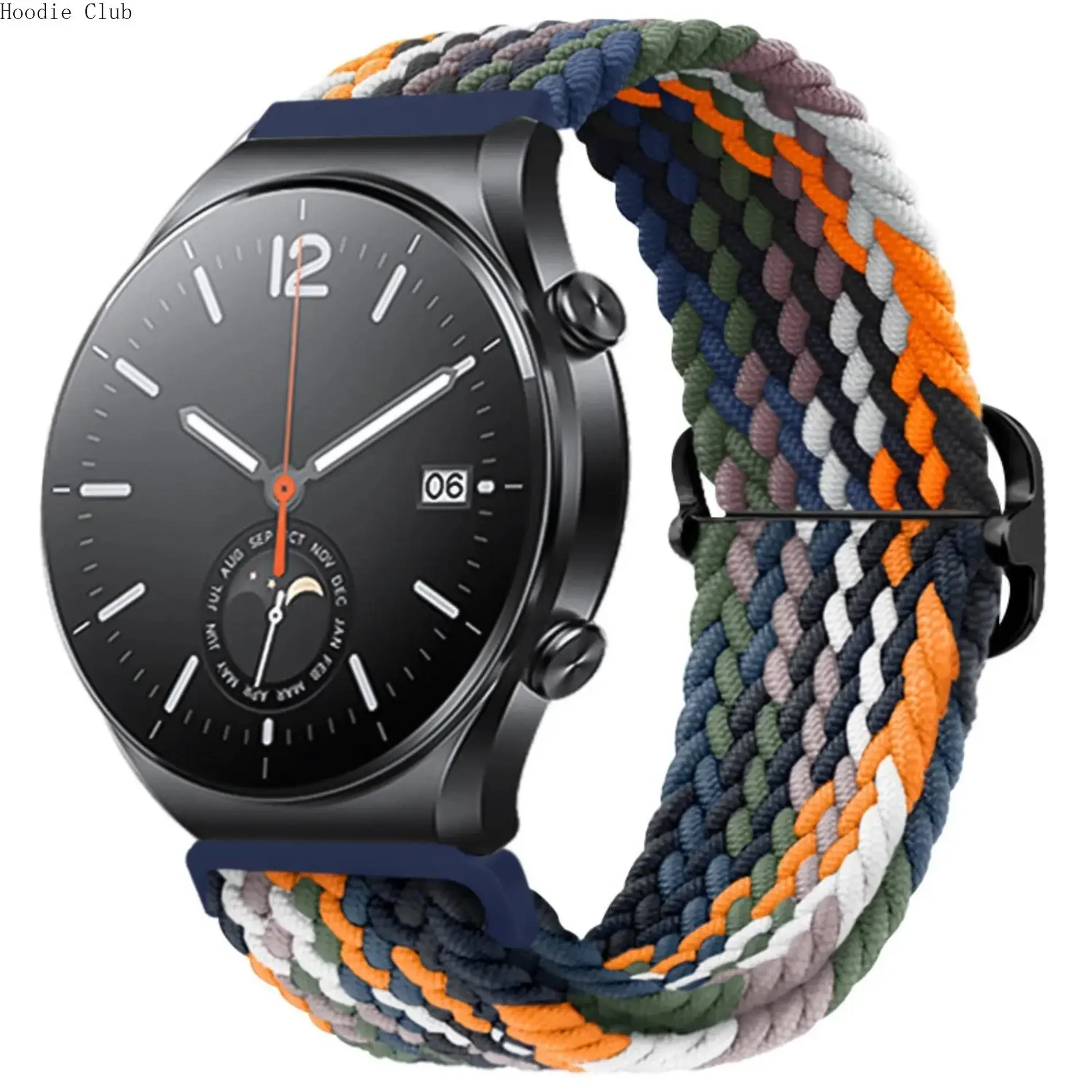 Rainbow Elastic Braided Watch Band Compatible with Samsung Galaxy Watch, Adjustable Nylon Woven Strap with Slider Buckle for 18mm / 20mm Smartwatches, Soft Breathable Lightweight Sport Wristband for Daily Wear, Fitness & Casual Use Rainbow Elastic Braided Watch Band Compatible with Samsung Galaxy Watch, Adjustable Nylon Woven Strap with Slider Buckle for 18mm / 20mm Smartwatches, Soft Breathable Lightweight Sport Wristband for Daily Wear, Fitness & Casual Use