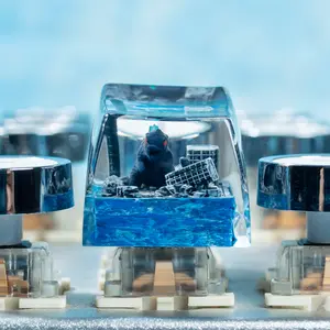 Handmade DIY Keycap Set, Deep Sea Monster Design, Glowing Cherry Mx Style, Cherry Mx Compatibility, Illuminating Feature, RGB Backlight Keycap, Perfect Gift for Valentine's Day, Birthday, Dad, Boyfriend