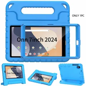 for Onn 4th Generation 7 Inch 2024 Case Tablet Protective Cover with Built in Screen Protector Durable Shockproof Lightweight Handle Cover