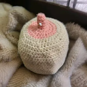 Boobie Beanie - Handmade Crocheted Beanie for Breastfeeding Moms and Babies
