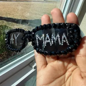 PP or AY M RHINESTONE GLASSES