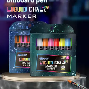 Liquid Chalk Marker Erasable Washable Art Pen, Multi-Surface Durable Sketching Drawing Tool, Ideal for Wood Glass Surface Markers