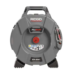 Ridgid 632-76198 FlexShaft K9-204 Drain Cleaning Machine with 70 ft. x 0.312 in. Cable 2500 RPM