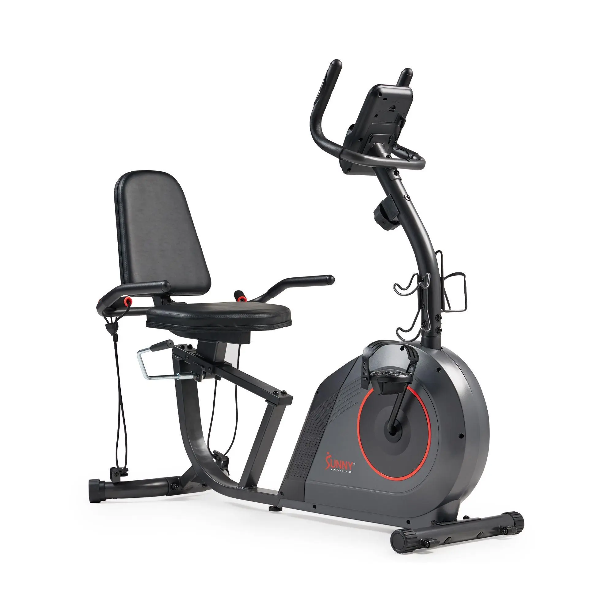 Sunny Smart Recumbent Bike w/ Workout Bands Sunny Smart Recumbent Bike w/ Workout Bands
