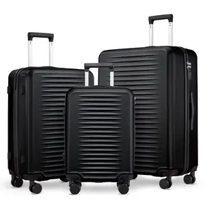 3 Piece Luggage Set (20/24/28 Inch), ABS Hardside Suitcases with 360° Spinner Wheels, Scratch Resistant,Lightweight Travel Luggage