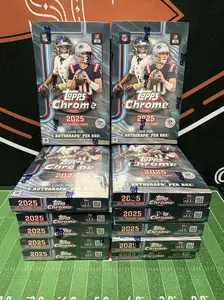BREAKS WEDNESDAY 4/15~~BREAK #1 2025 TOPPS CHROME FOOTBALL HOBBY 12-BOX FULL CASE BREAK #1 PICK YOUR TEAM