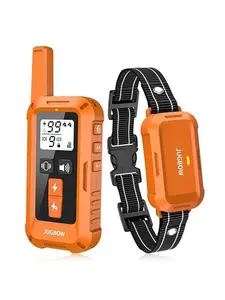 Jugbow Dog Training Collar - 4200FT with Remote, 4 Training Modes, Security Lock, IPX8 Waterproof,Rechargeable e-Collar for All Breeds,Orang-DT68