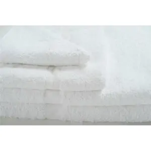 Rifz  GOG Collection Cotton Blend Hand Towels, White - Pack of 12