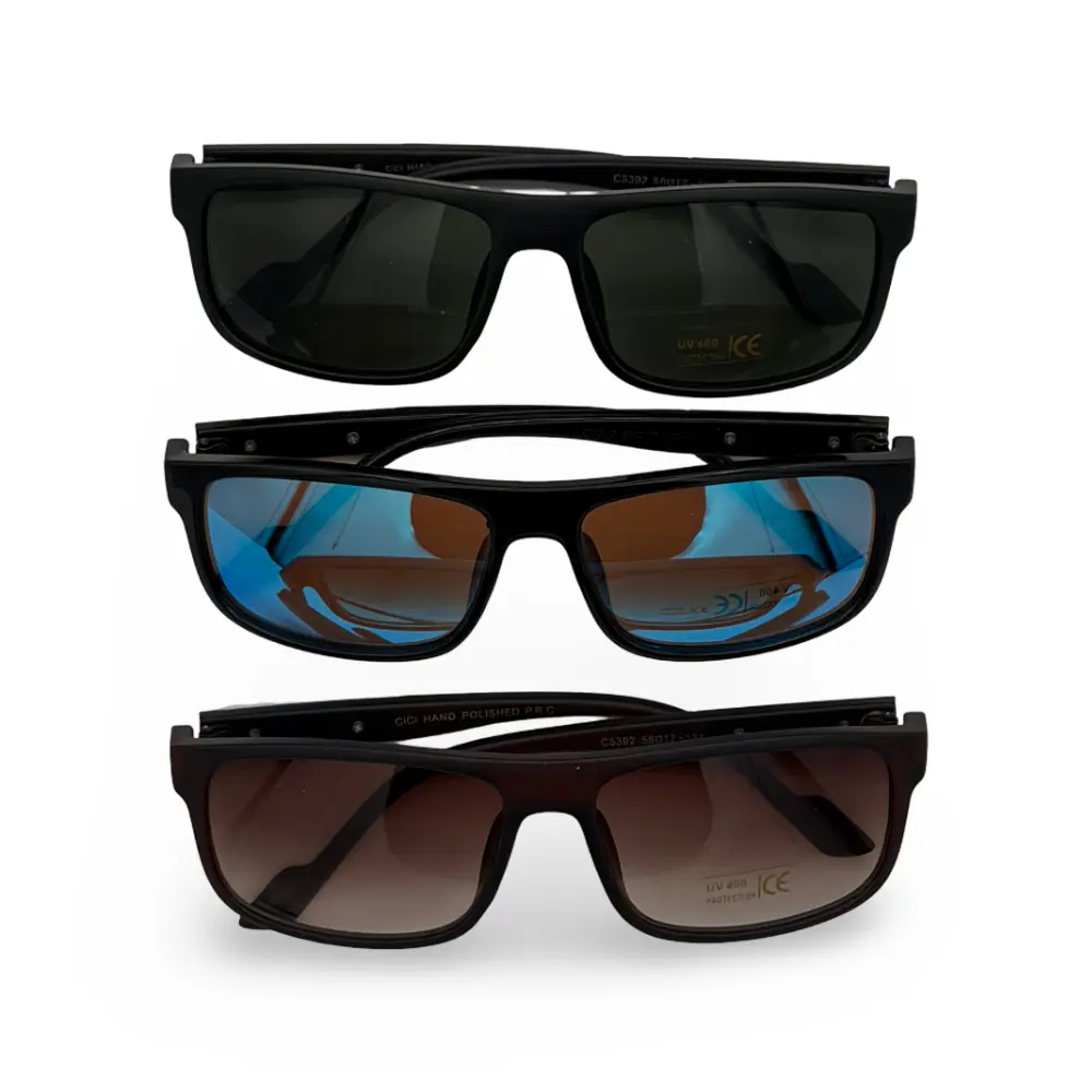 #50-C5392 CICI Sunglasses Premium Vintage Square Sunglasses for Women and Men