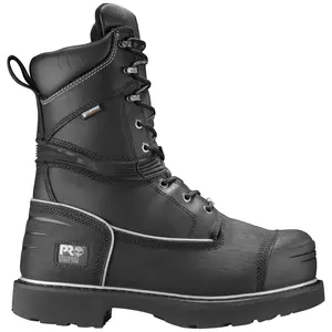 Timberland PRO Mens Gravel Pit 10 Inch Waterproof Steel Toe  Work/Duty - Black