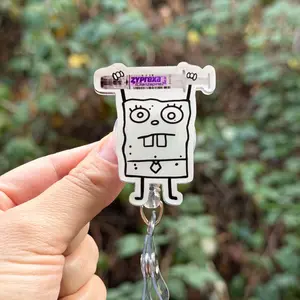 Cartoon Doodle with Zyprexa- Badge Reel
