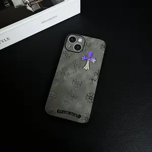 Viral Phone case:Gradient-colored cross-stitch leather shockproof phone case, suitable for iPhone 17 16, 15, 14, 13, 12, and 11 Pro Max, is a high-end, fashionable phone case suitable for both men and women.Iphone 16 plus case/17 case/16 pro max case