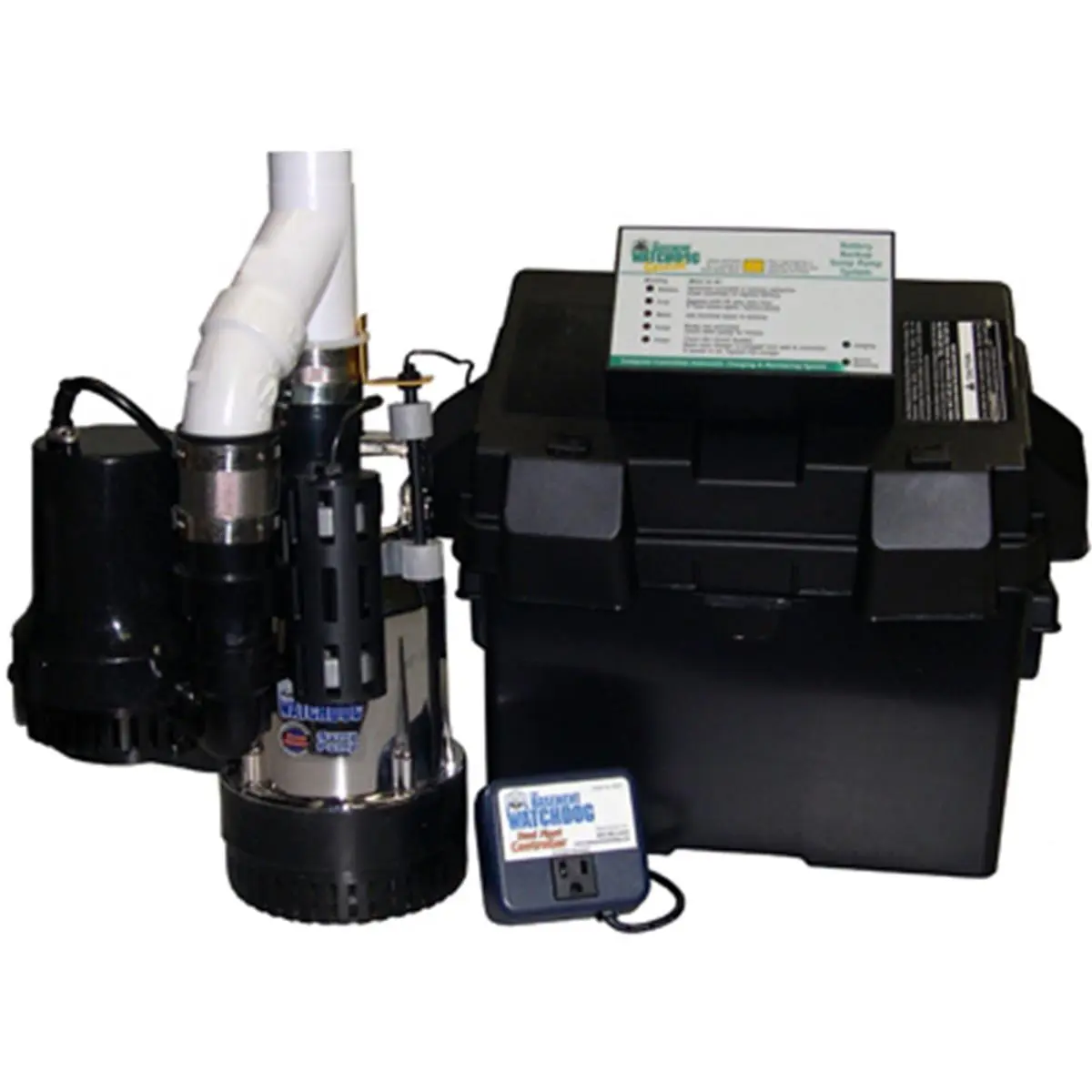 212 MAIN Glentronics BW4000 BWSP Combo Submersible Sump Pump System - Dual Pumps, Pre-Assembled, Easy Installation, Redundant Floats for Outdoor Leisure, Cycling Equipment, Submersible Pump