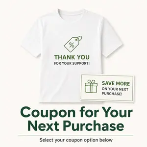 1 x Thank You Packaging Insert T-Shirt, Customer Appreciation Card Design, Small Shop Order Message Card for Online Business Buyers.