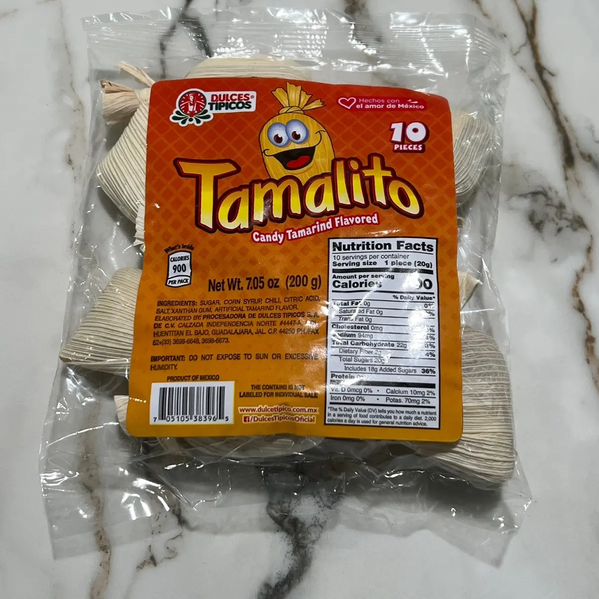 Tamalito candy tamarind flavor Pack Dulces típico