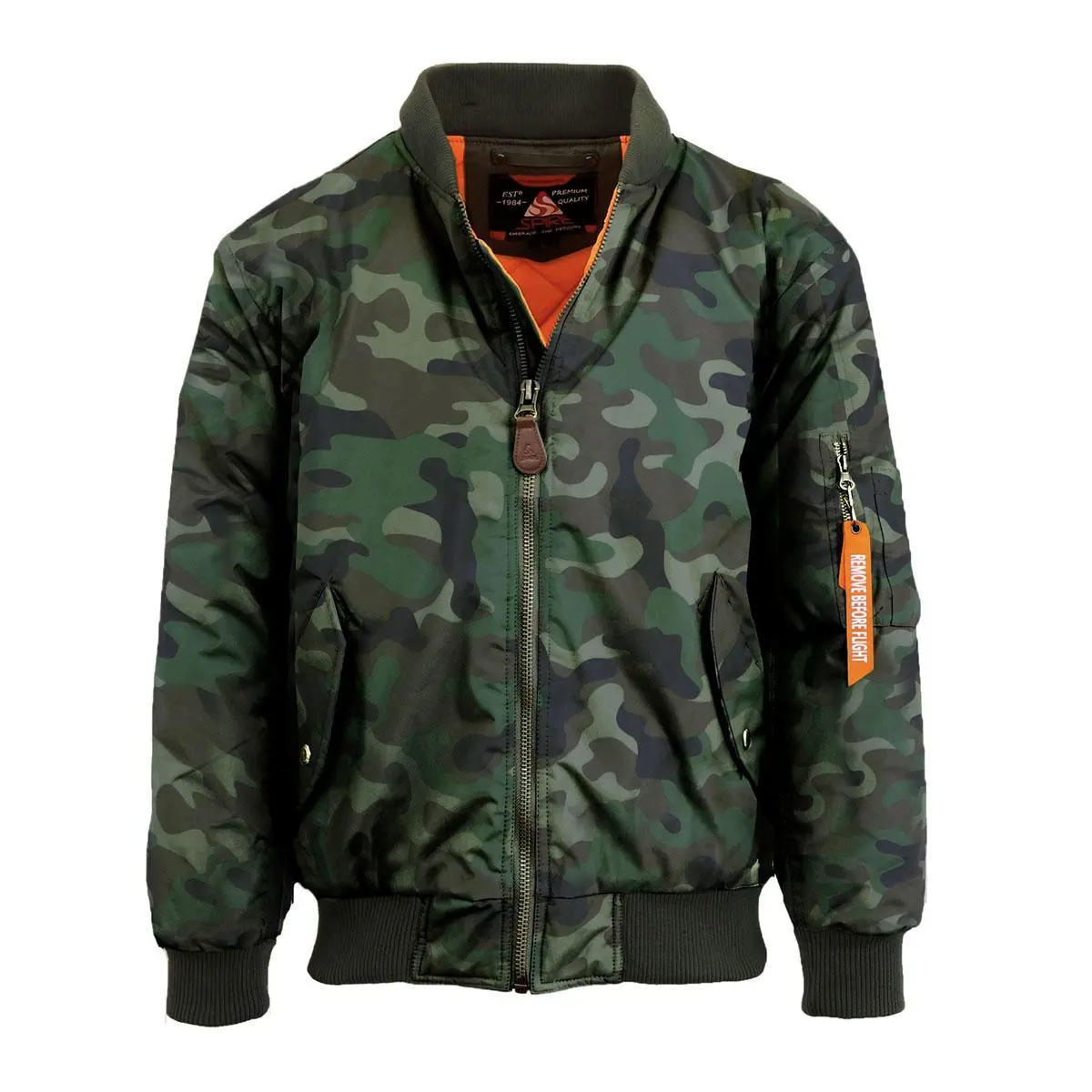 (Flight Bomber Jacket) Camo