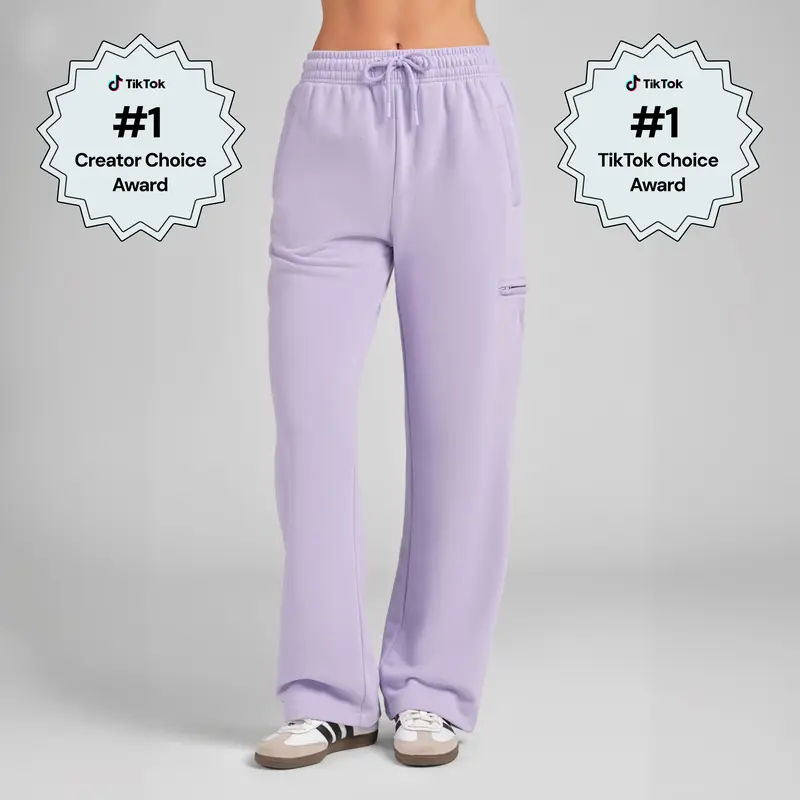 Comfrt | Halo Lightweight Airplane Mode Straight Leg Sweatpant | Lightweight Travel Pants with Zip Pockets