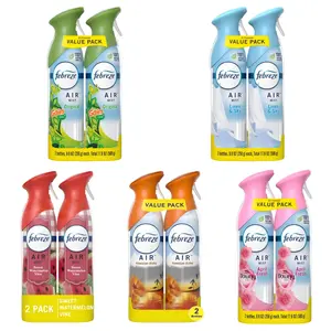 Febreze Air Effects 8.8 Oz. Air Freshener Spray (2 Count), The Smarter Air Freshener, Cleans Away Pet, Cooking, Smoke Odors, Easy Sweeping Spray for Whole Home, Closets, Laundry Rooms, and Offices, 100% Natural Propellant, Safe for Pets and Daily Use