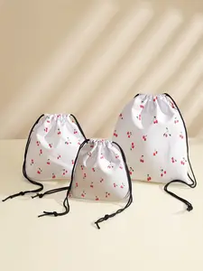 Blueberry Pattern Drawstring Bag, Multi-Purpose Storage Bag, Portable Travel Dustproof Bag, Mommy Diaper Bag, Jewelry Cosmetic Gift Bag