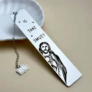Jesus Bookmark, Stainless Steel Bookmark, Creative Book Marker for Book Lovers Gift, Funny Gifts Bookmark, Bookish Nerd Booklover Gift