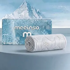 MACINSO King Size Cooling Comforter - Arc-Chill Q-Max >0.5 Breathable Ice Blanket for Hot Sleepers, Soft Lightweight Bedding for Night Sweats Relief