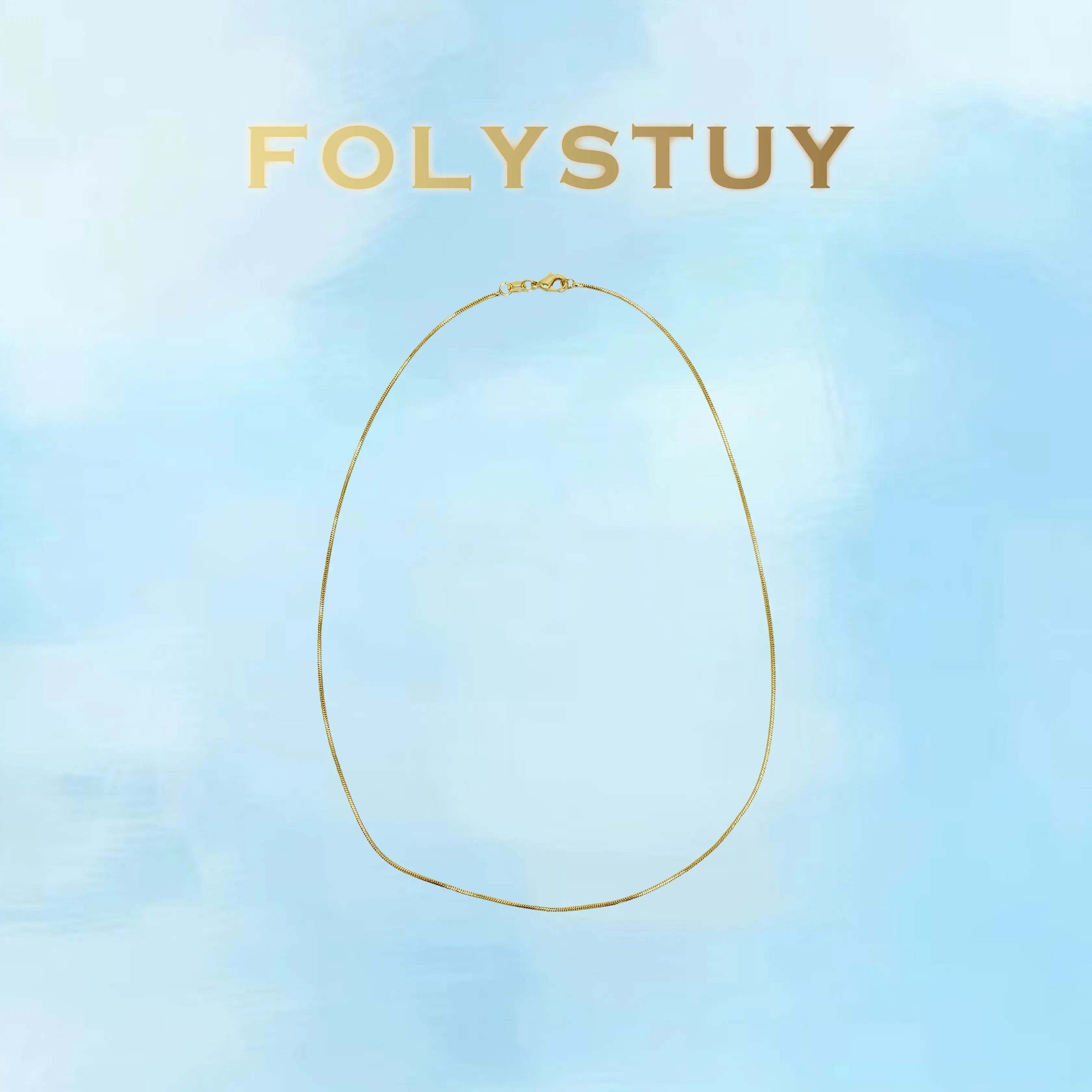 Length: 17.52 inches; Width: 1.2mm [FOLYSTUY (Y152)]Herringbone Snake  Necklace, Dainty Thin Snake Bone Chain for Women Men, Minimalist Layering Choker, Classic Everyday Wear Jewelry Gift