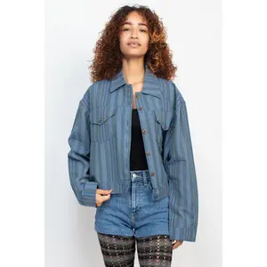 Cotton Striped Rancher Jacket