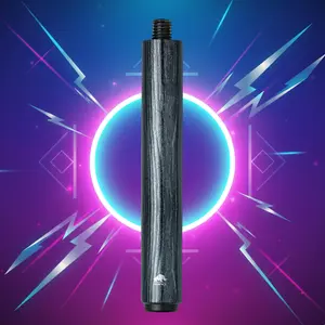 Rhino Retro Ebony 8-Inch Carbon Composite Cue Extension, 5/8-11 Bumper Joint, M10 Extension Joint, ~32mm Collar, ~4.5oz Lightweight