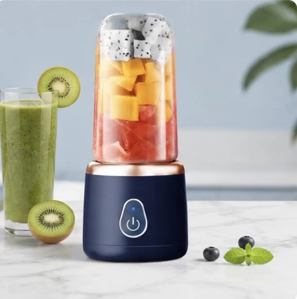 Portable Mini Blender for Smoothies & Juices - Compact Household Kitchen Appliance, Multi-Color Options - Ideal for Home, Office Use