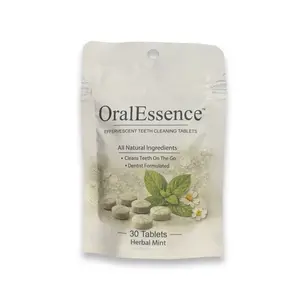 30-Pack OralEssence Oral Cleaning Tablets (Target Bad Breath At Root Cause & Have Healthier, More Attractive Teeth (Dentist Formulated, Use Anywhere, Anytime)