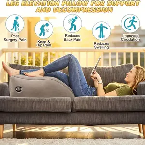 1pc Inflatable Leg Elevation Wedge Pillow with Lumbar Support, Improves Back Contact for Ultimate Comfort, Ideal for Post-Surgery Recovery, Back/Hip/Foot/Ankle Pain Relief