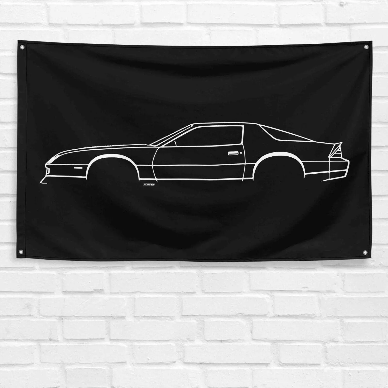 3x5 ft Decorative Long-Lasting Synthetic Polyester Camaro IROC Flag - High-Quality Indoor Wall Decor Print, Man Cave Garage Tapestry, Gift for Car Enthusiast Dads