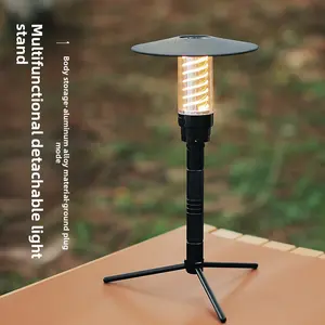 Outdoor Multifunctional Aluminum Alloy Light Stand Desktop Stand Ground Plug Light Stand Live Tripod Removable Tripod