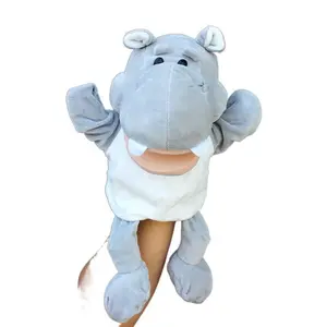 Hand puppet toy, ventriloquist animal glove doll, mouth can move, hand puppet for kindergarten performances, storytelling, and interaction