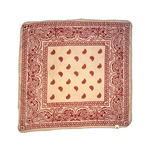 Bight Rust Bandana – Small-Batch, Hand Block-Printed Organic Cotton Paisley Head Scarf