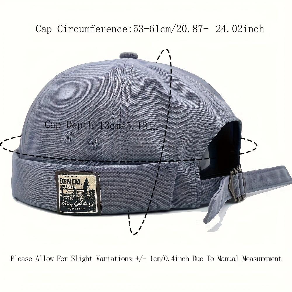 Mens Docker Cap Brimless Hats Skullcap Worker Sailor Cap Rolled Cuff Retro Beanie Hat