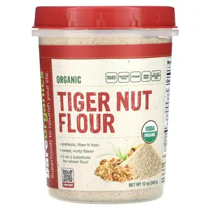 BareOrganics Organic Tiger Nut Flour, 12 oz (340 g)
