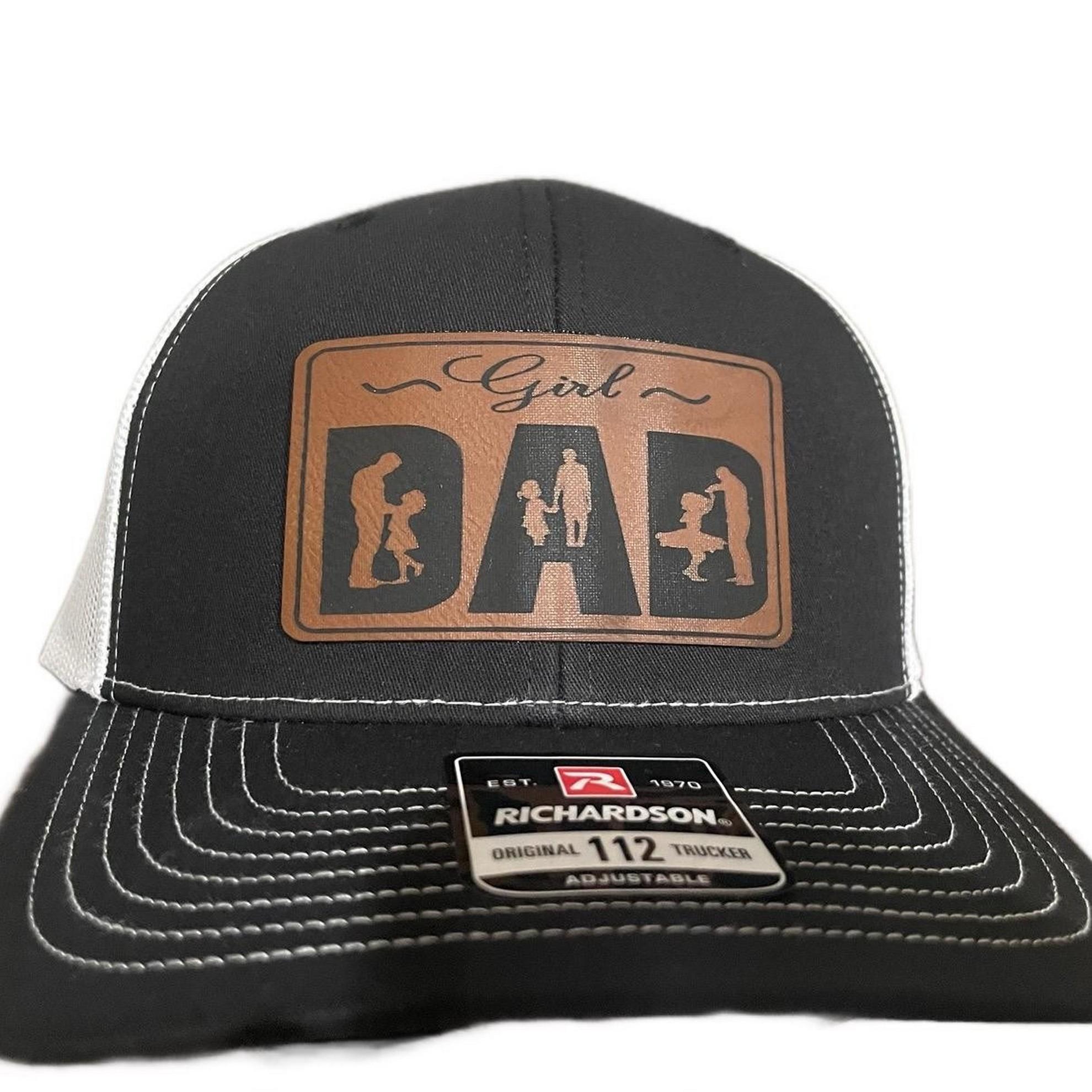 [HOT SALE]  Girl dad Richardson 112 Hat - I Hate Pulling Out Leather Patch Trucker Hat - Richardson 112 Mesh Back Cap - Fishing & Boating Gifts for Men