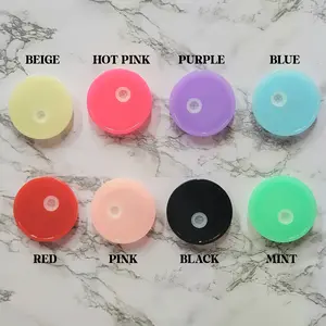 Colored Lids for Glass Can Cups, Glass Can Lid, Colorful Lids, Acrylic Lids
