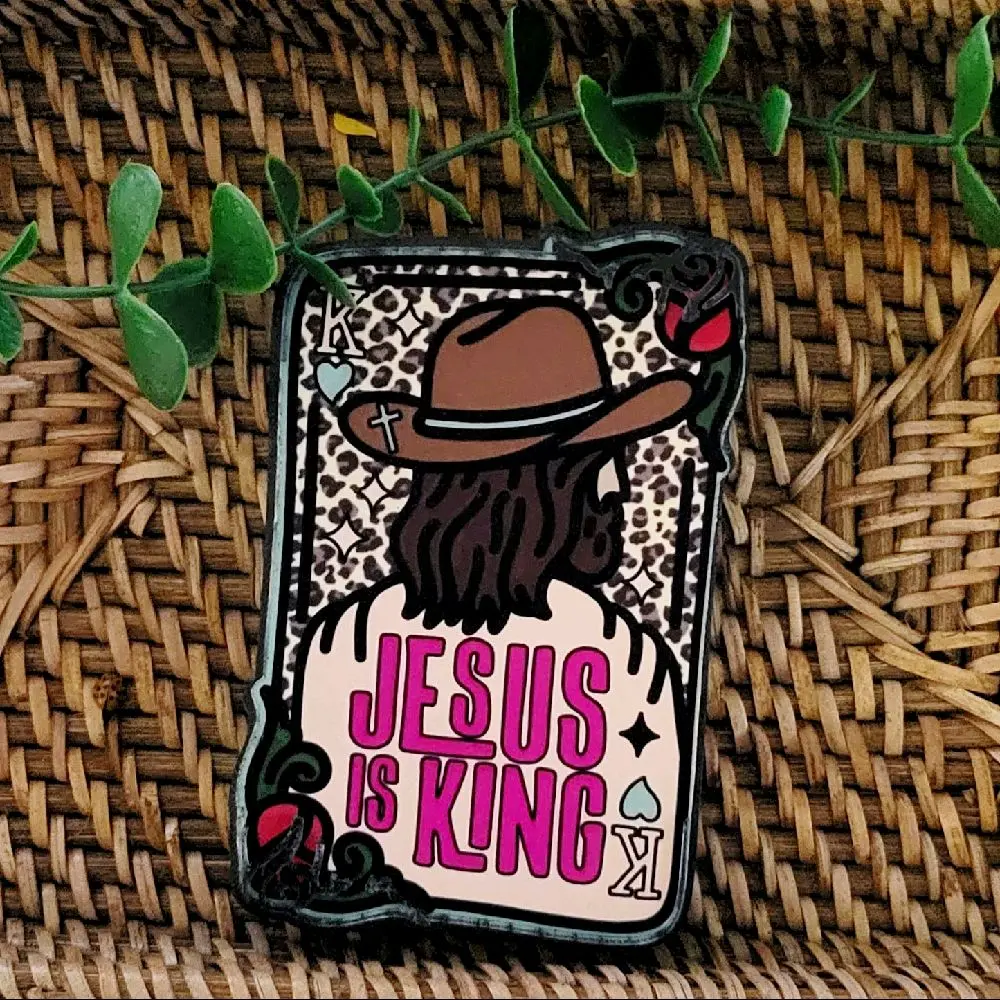 Jesus Is King Air Freshener, Long-Lasting Scented Car Freshie