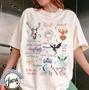 Throne Of Glass Acotar Shirt, Fire Heart, Velaris City Of Starlight, Simple Look, Easy to Match, Timeless Appeal, Simple and Clean