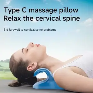 Cervical traction pillow, neck traction device, designed to relieve neck and shoulder discomfort, including a spinal correction pillow and neck stretcher
