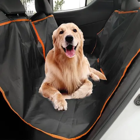 Car Backseat Dog Mat, Anti-Dust and Anti-Slip Dog Seat Cover, Durable Oxford Material, Universal Fit Car Backseat Protector, Nonslip Backseat Protector, Easy Install