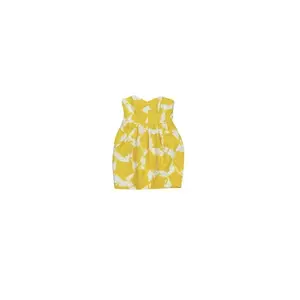 Shoshanna - Yellow & White Strapless Printed Dress Sz 2