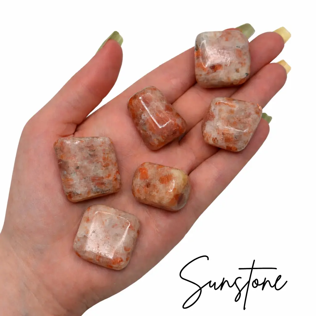 Sunstone Tumble, Tumbled Sunstone, Sunstone Pocket Stone